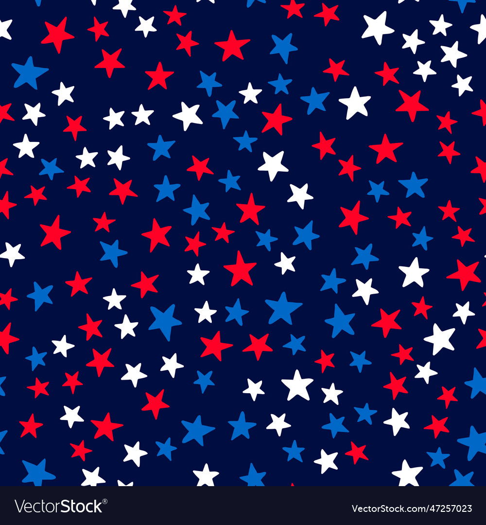 American patriotic seamless pattern usa