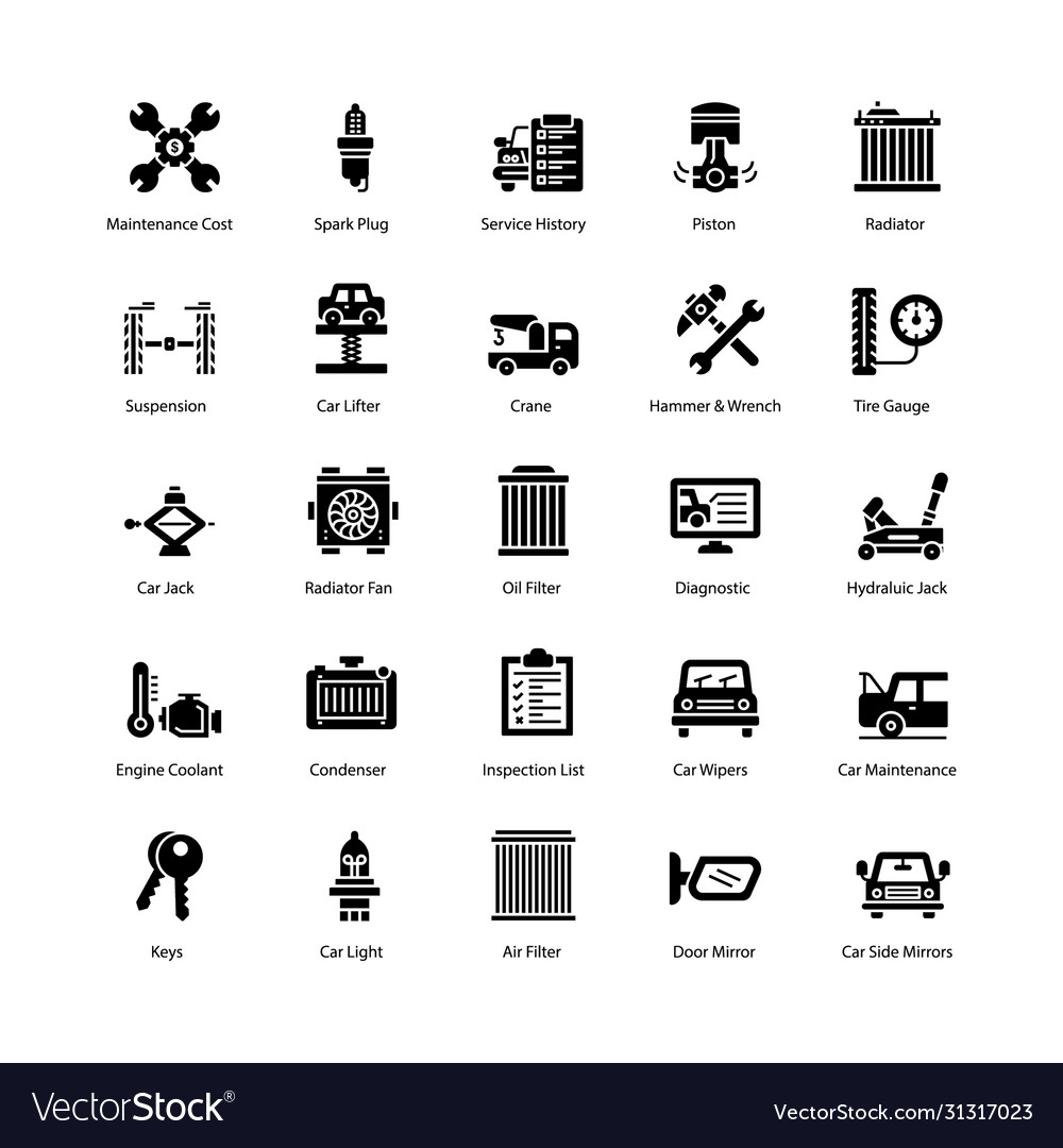 Car Repair Icon, Service Categories Iconpack