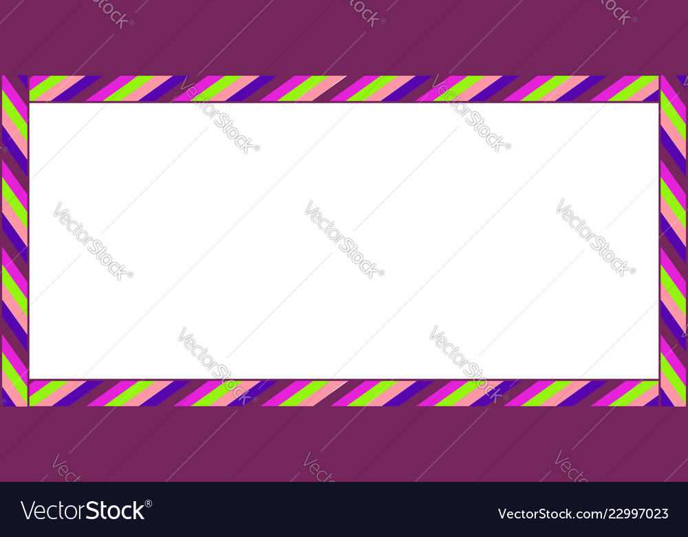 Cute Christmas Or New Year Rectangle Banner Frame Vector Image