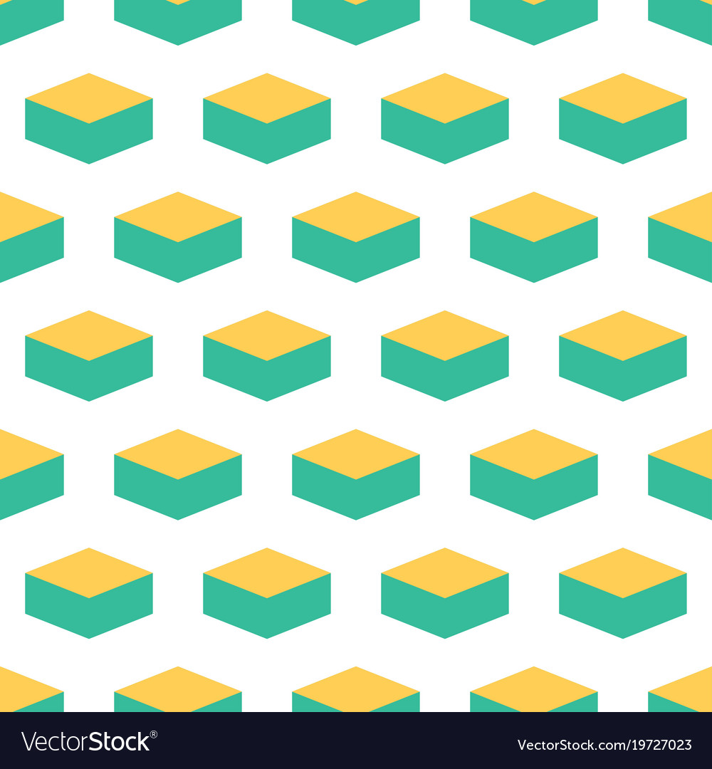 Geometry box seamless pattern Royalty Free Vector Image