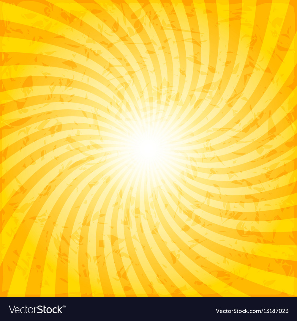 Golden Spiral Sunray Background