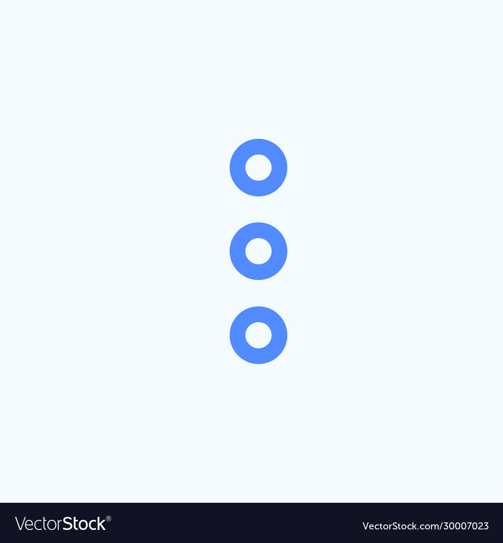 Kebab menu icon for responsive website design