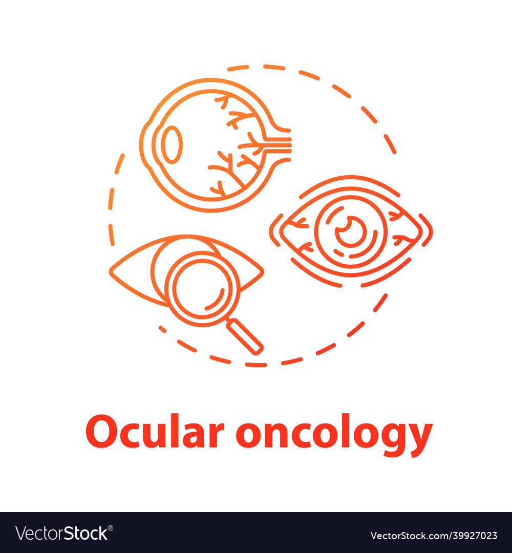 Okulare Onkologie Konzept Ikone Augen Neoplasm