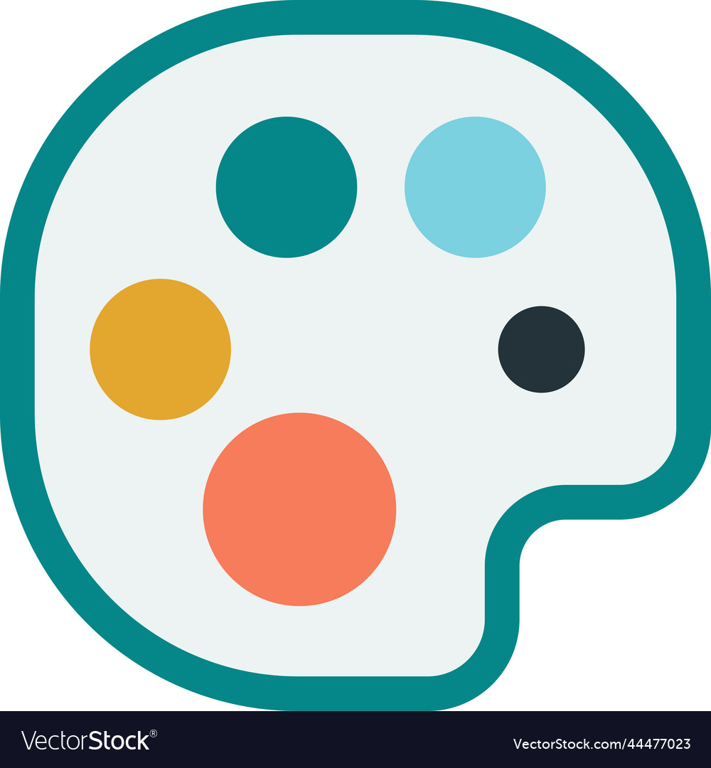 Palette in minimal style