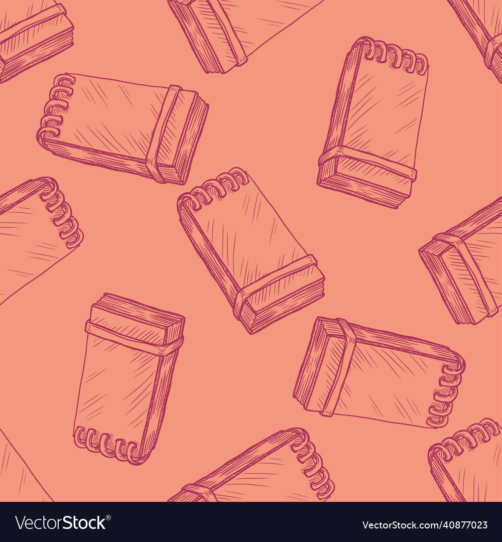 Seamless pattern of notepad