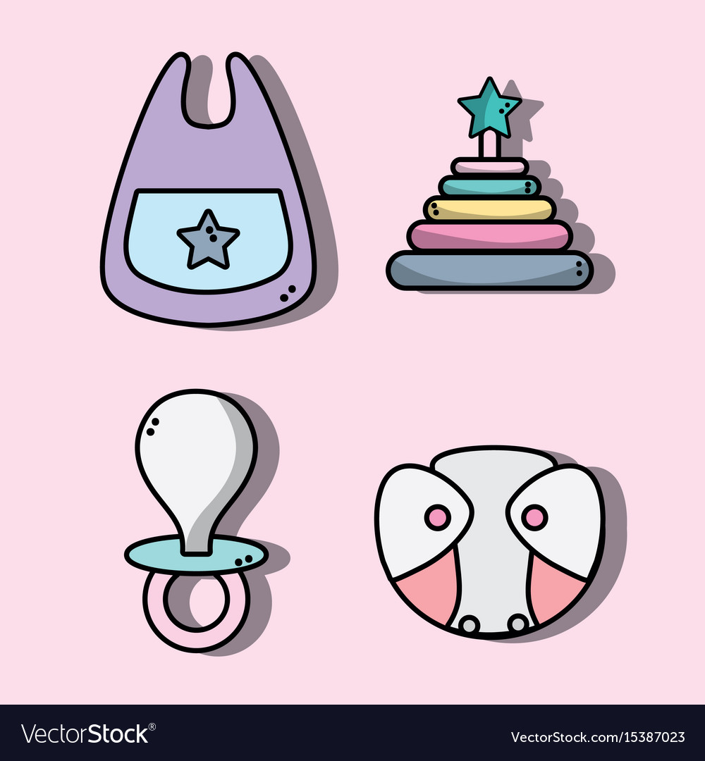 set cute babies tools