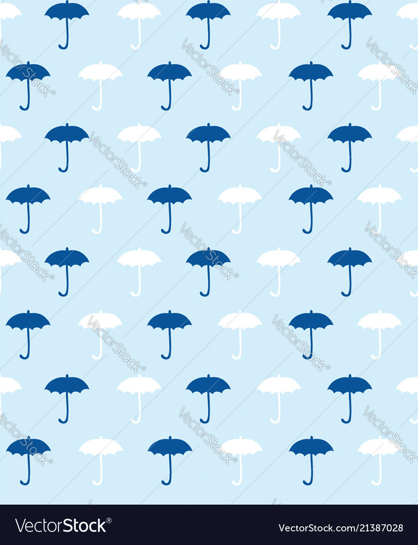 Blue pattern with umbrella