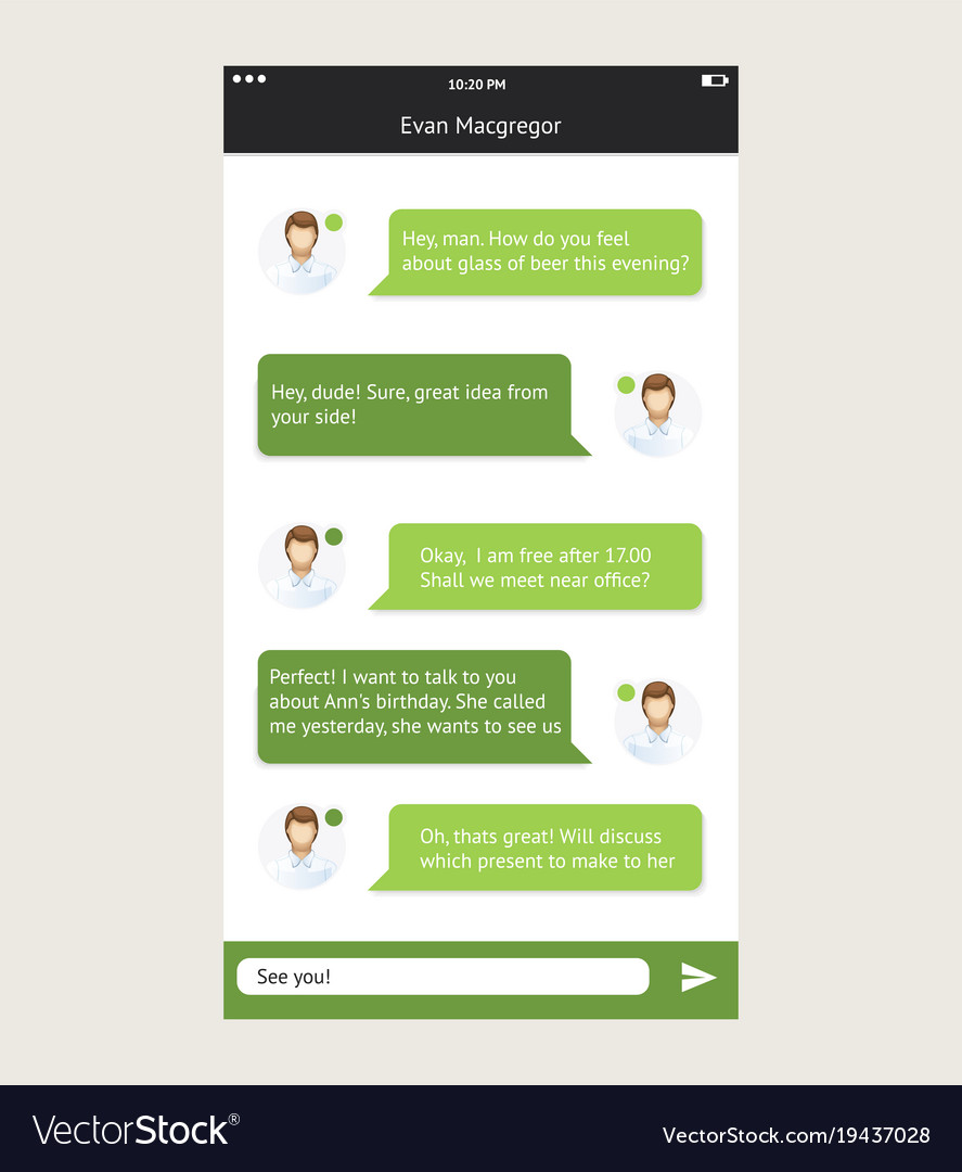 Chat frames message boxes for your text