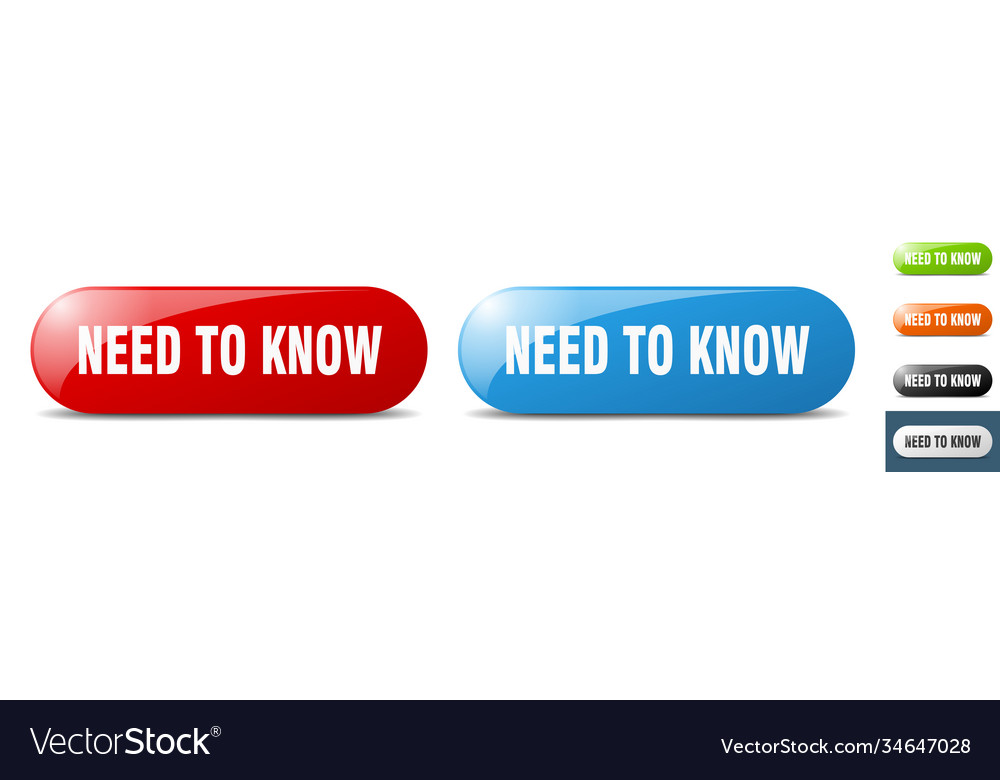 Need to know button key sign push set