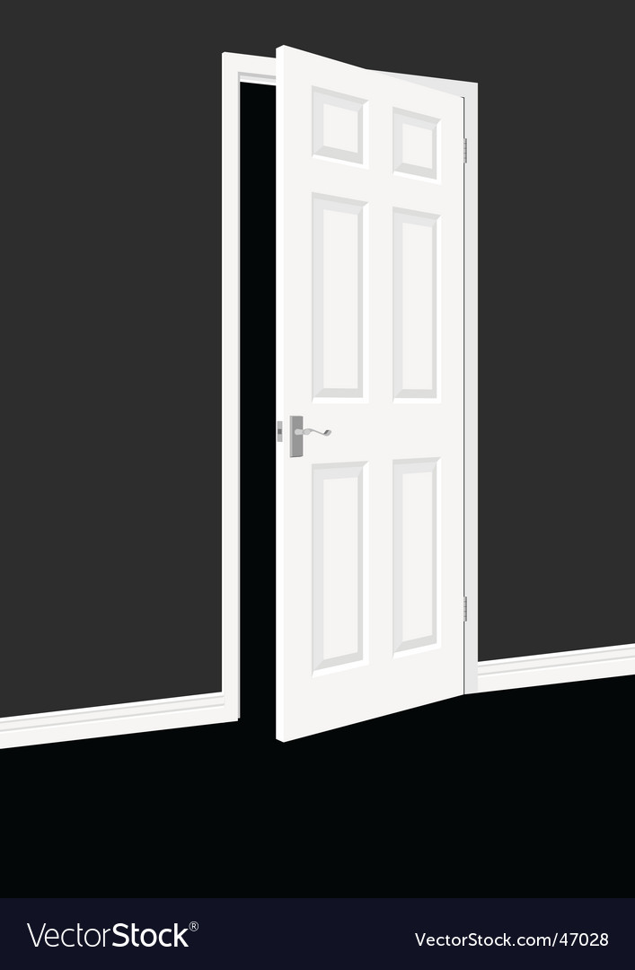 open door royalty free vector image vectorstock