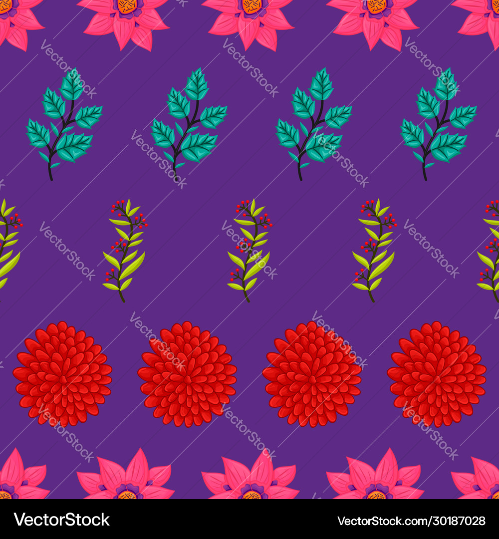 Seamless floral leaf pattern background Royalty Free Vector