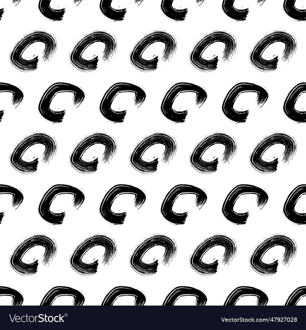 Seamless pattern with sketch circles shape Vector Image Seamless pattern with sketch circles shape