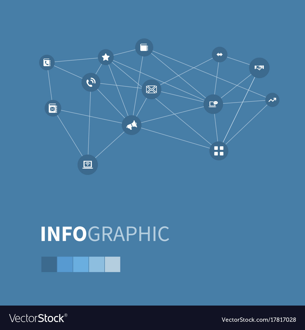 Set of simple network icons