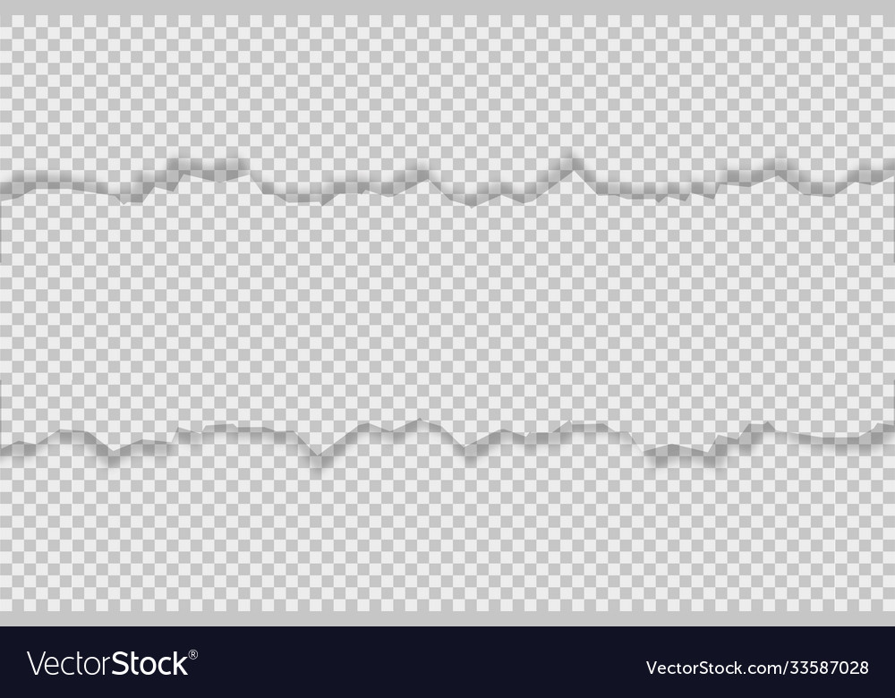 Torn texture transparent background with shadow Vector Image Torn texture transparent background with shadow
