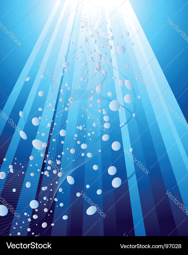 Ocean Rays Graphics Underwater rays Royalty Free Vector Image - VectorStock