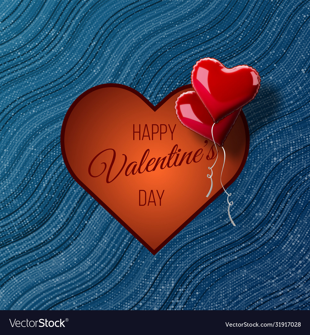 Valentines day abstract background with red 3d vector image Valentines day abstract background with red 3d
