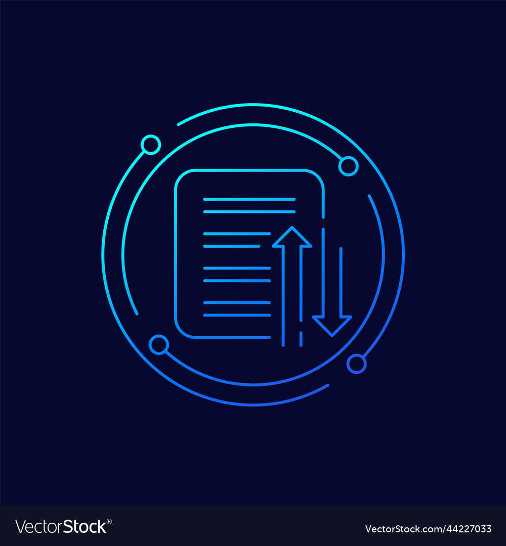 Case priority line icon