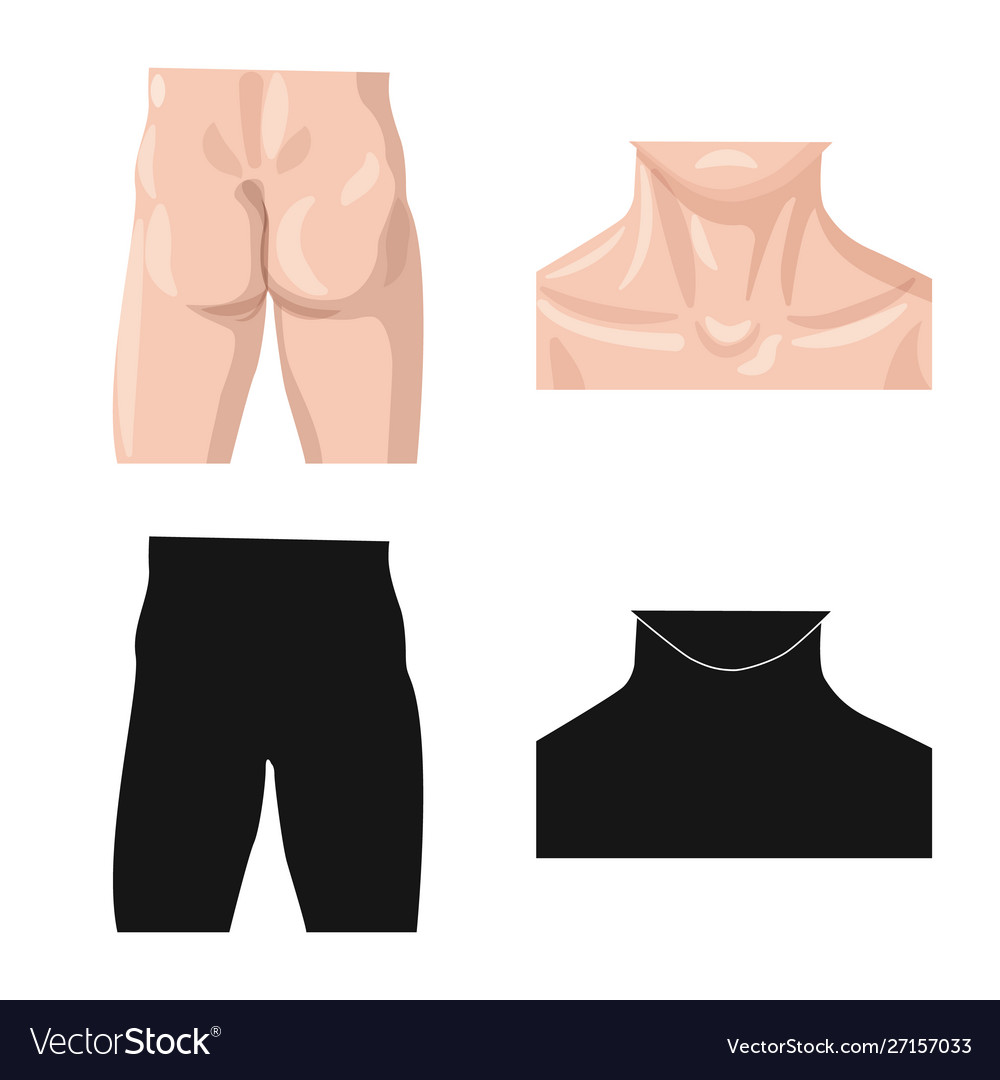 Design human and part icon set