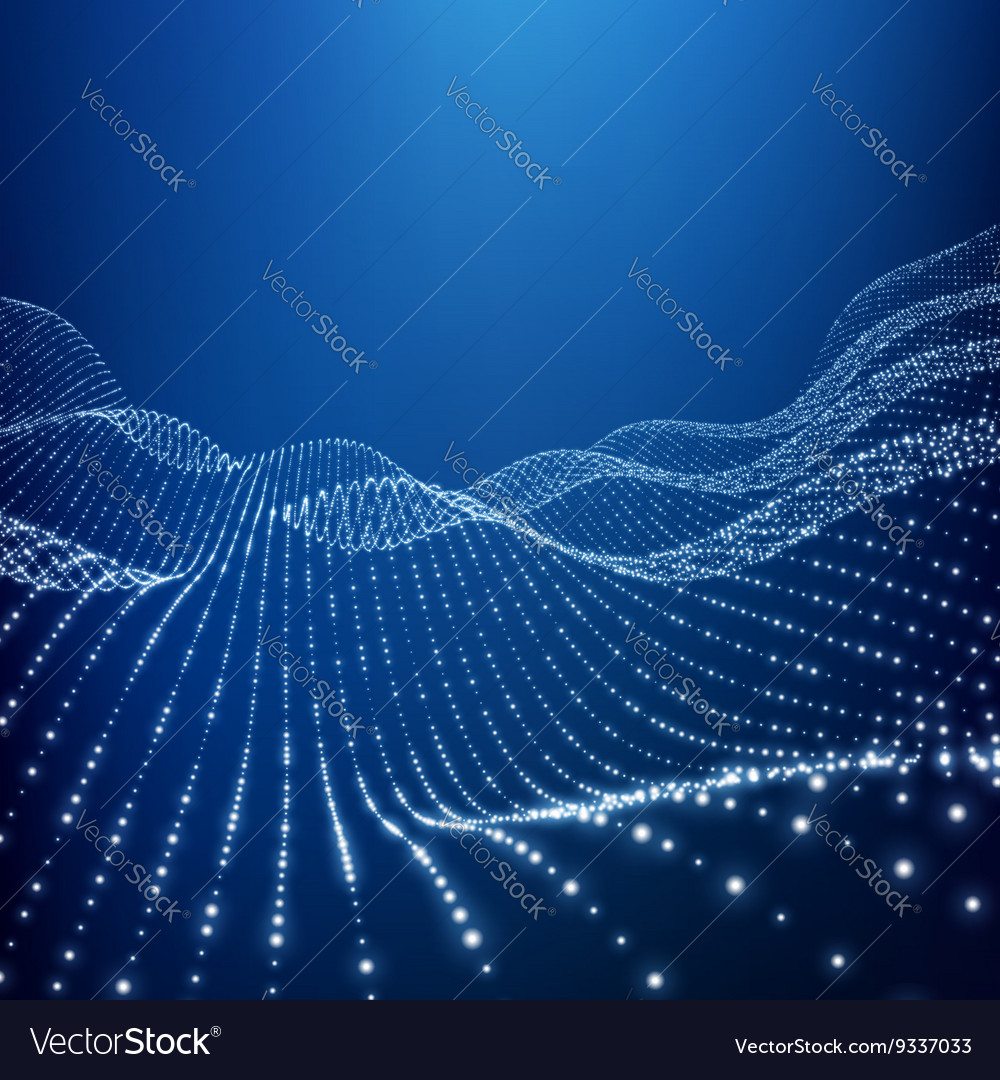 Futuristic Terrain Grid Background