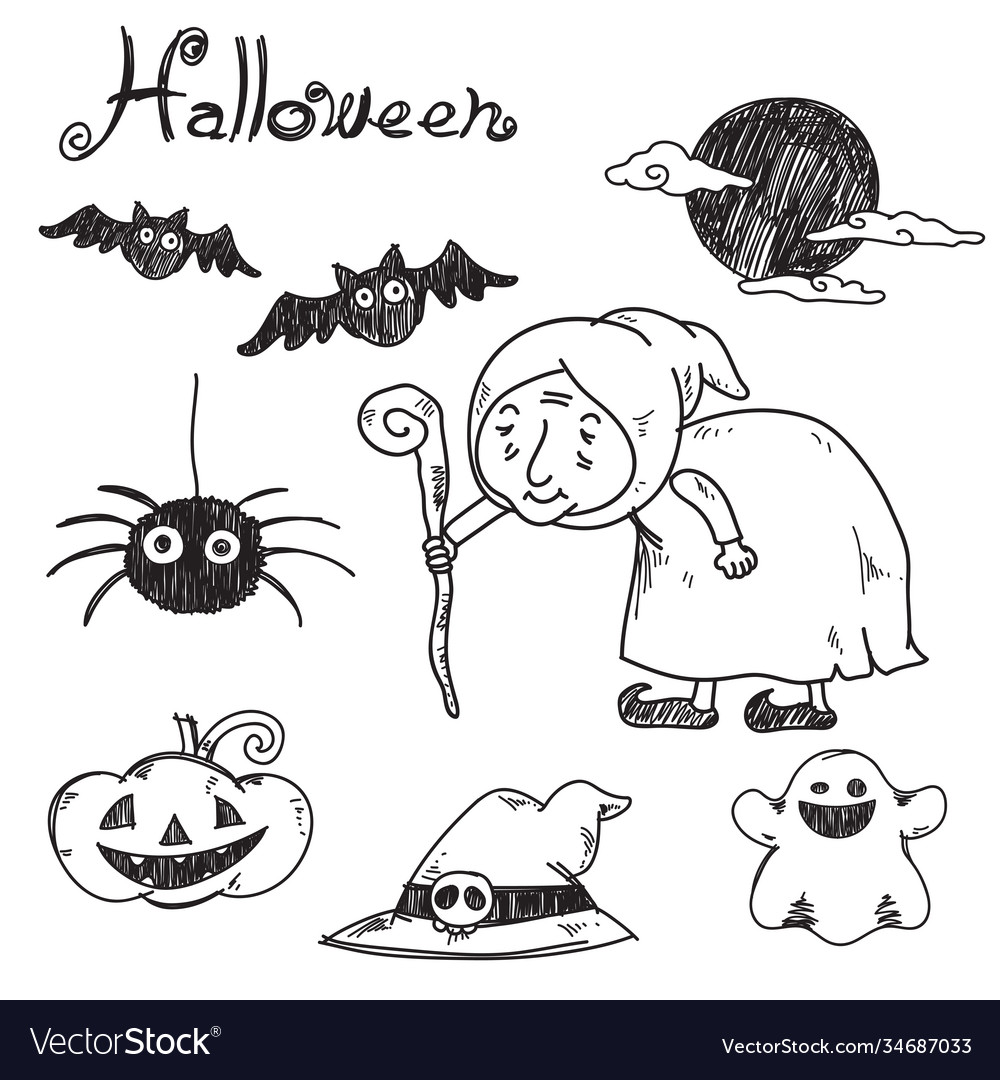 Hand-drawn halloween