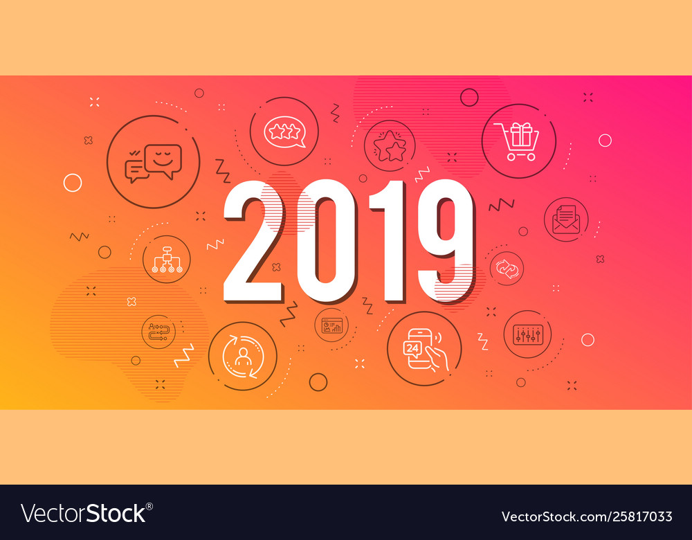 Happy emotion user info and journey path icons Vector Image Happy emotion user info and journey path icons