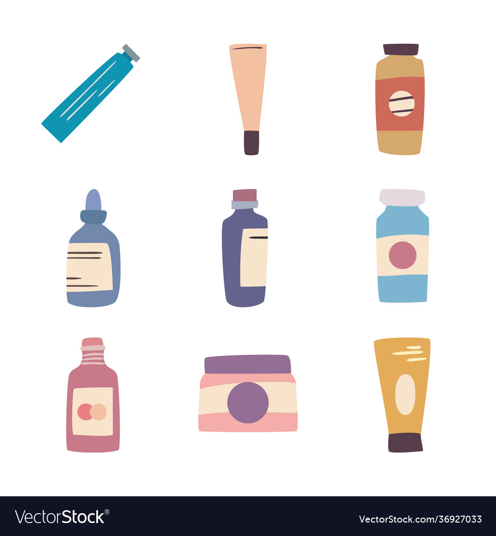 Make up icons Royalty Free Vector Image - VectorStock