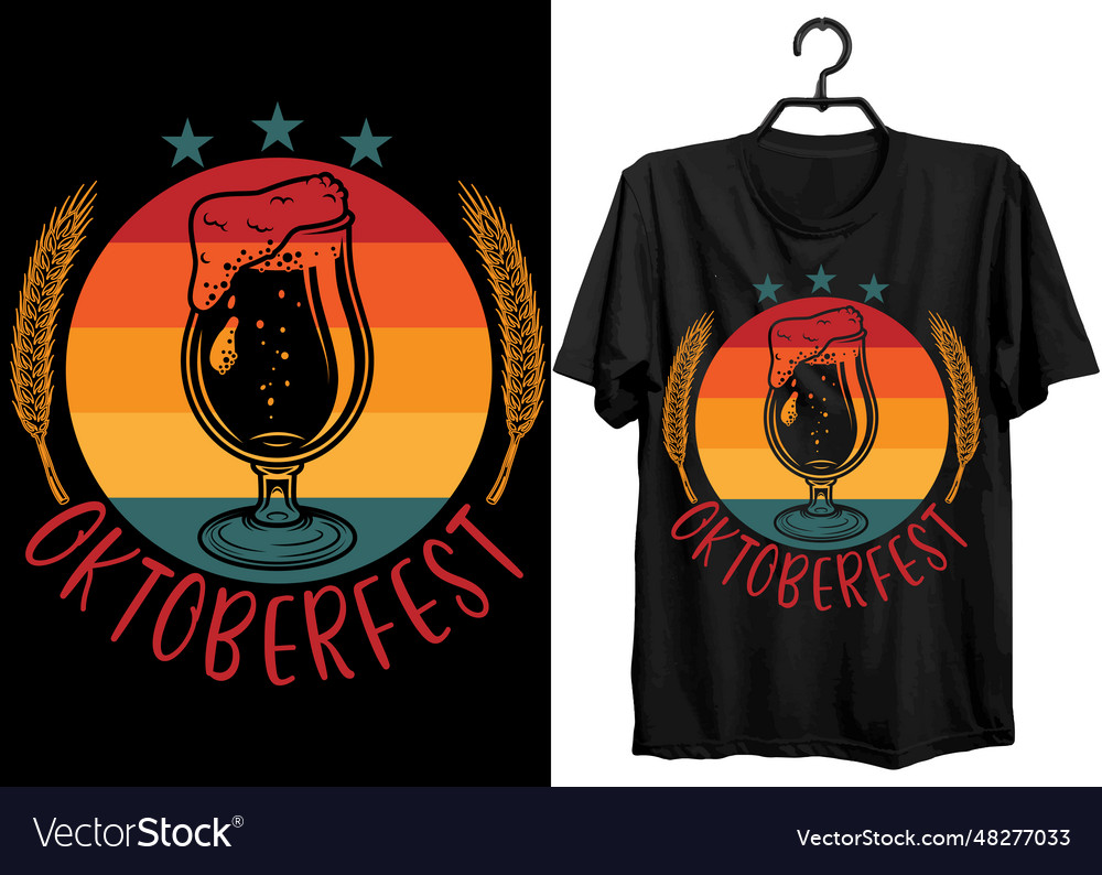 Oktoberfest t shirt design Royalty Free Vector Image