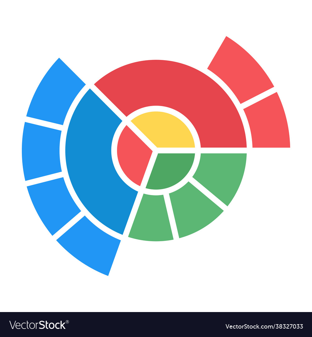 Pie chart Royalty Free Vector Image - VectorStock