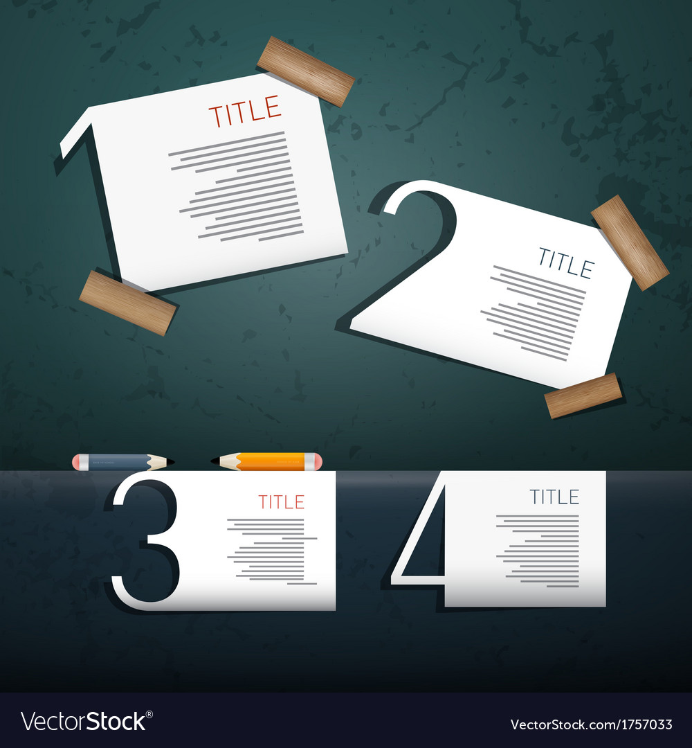 Progress steps for tutorial infographics