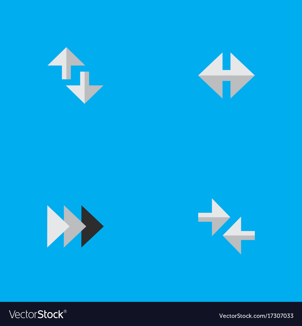 Set of simple arrows icons