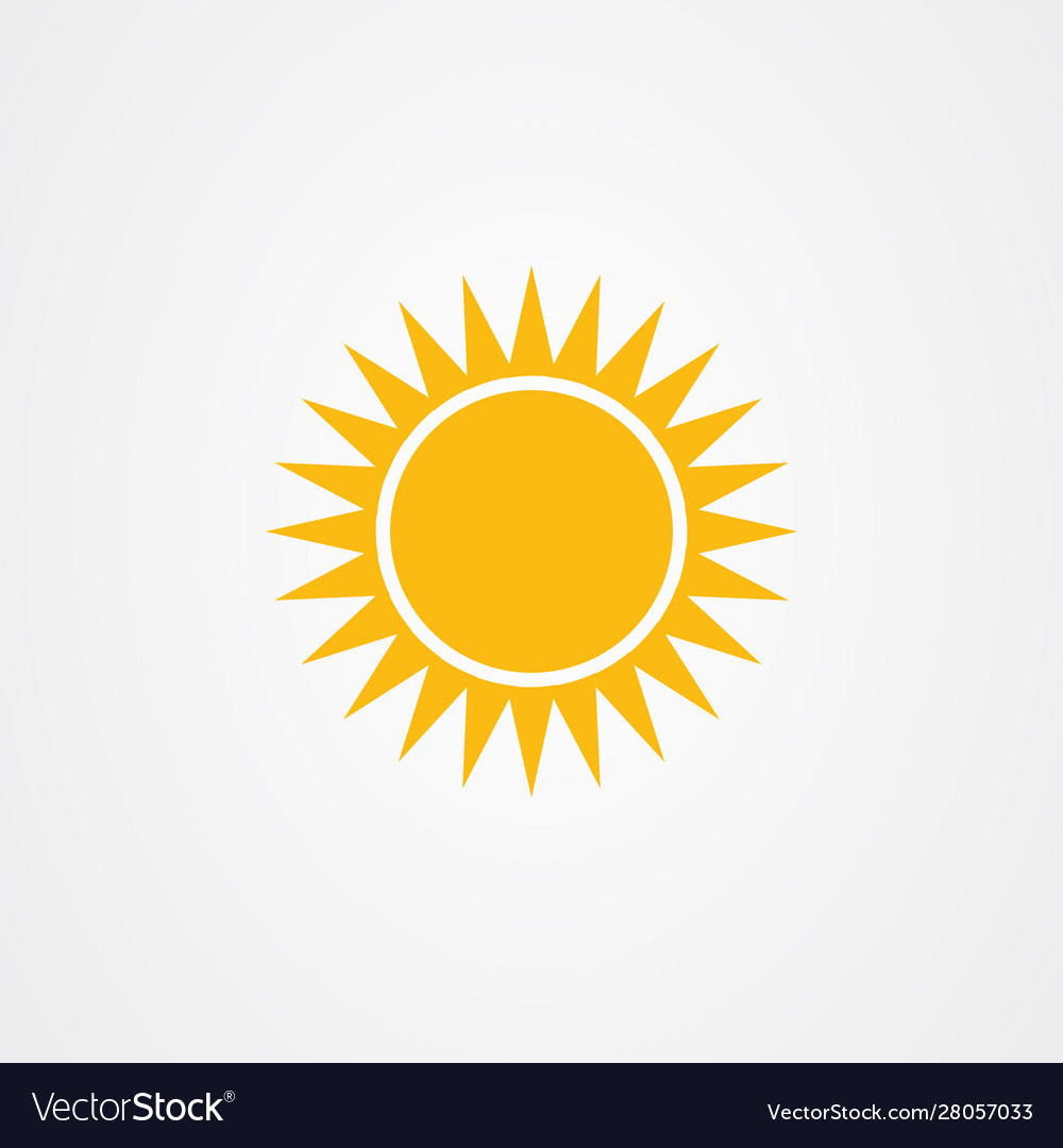 Sun icon logo design