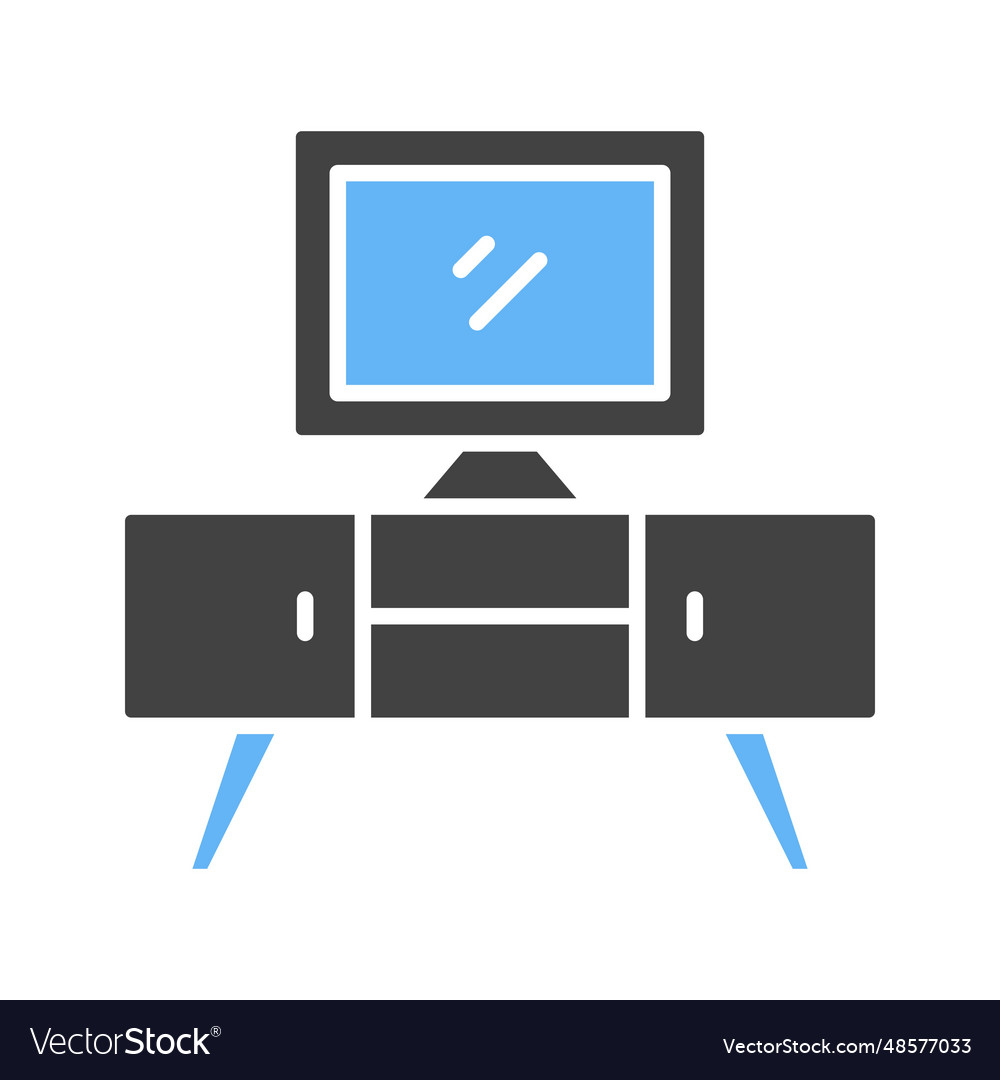 Tv stand icon image Royalty Free Vector Image VectorStock