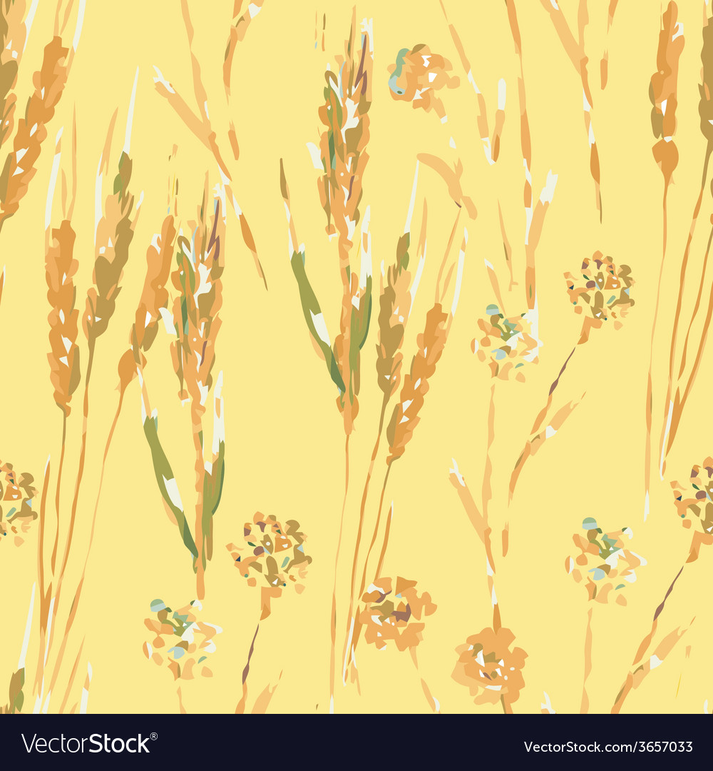 Wheat seamless pattern