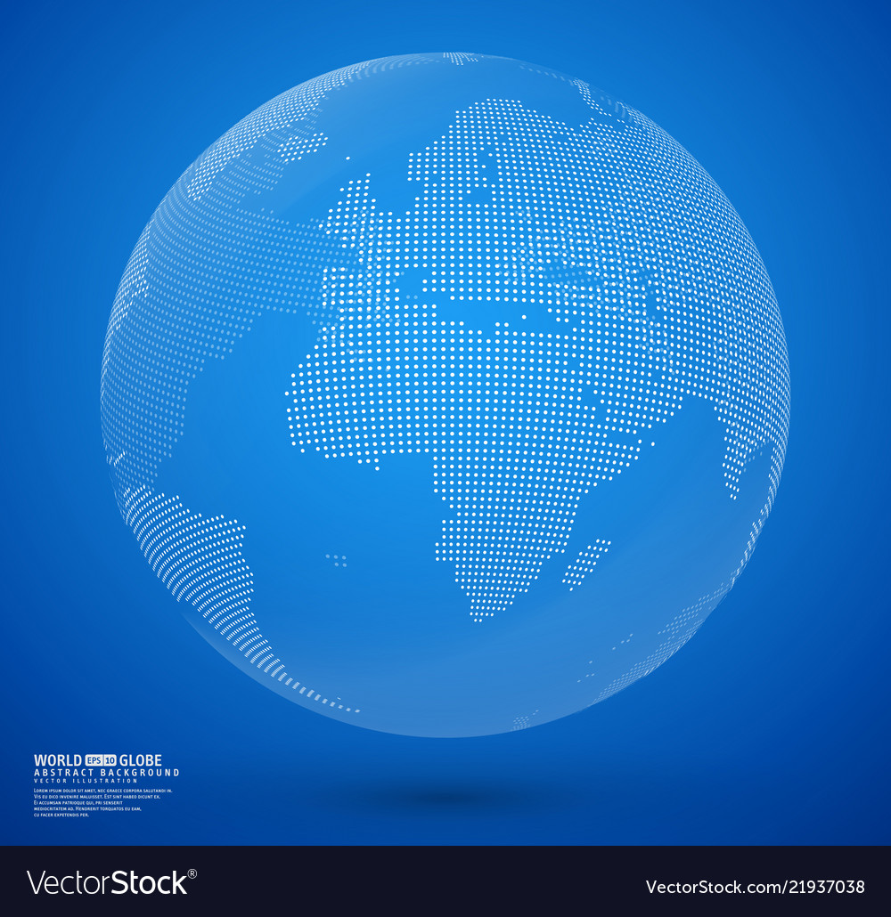 Abstrakte gepunktete Globe