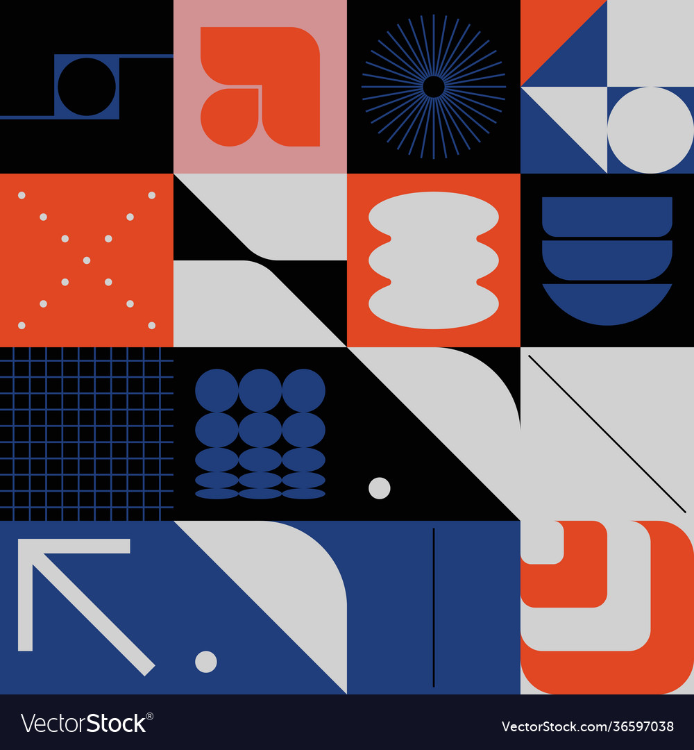 Brutalism design abstract pattern
