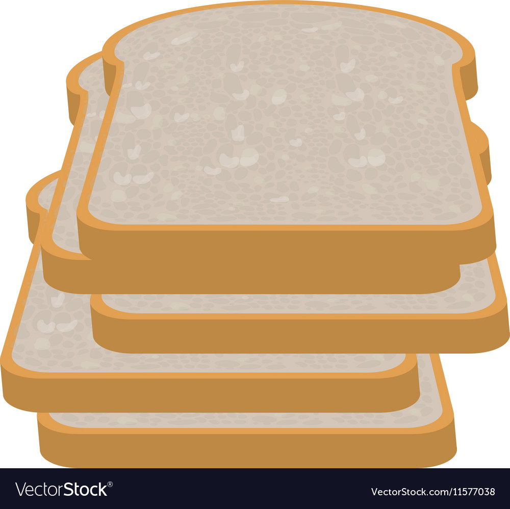 Full color with slices of bread
