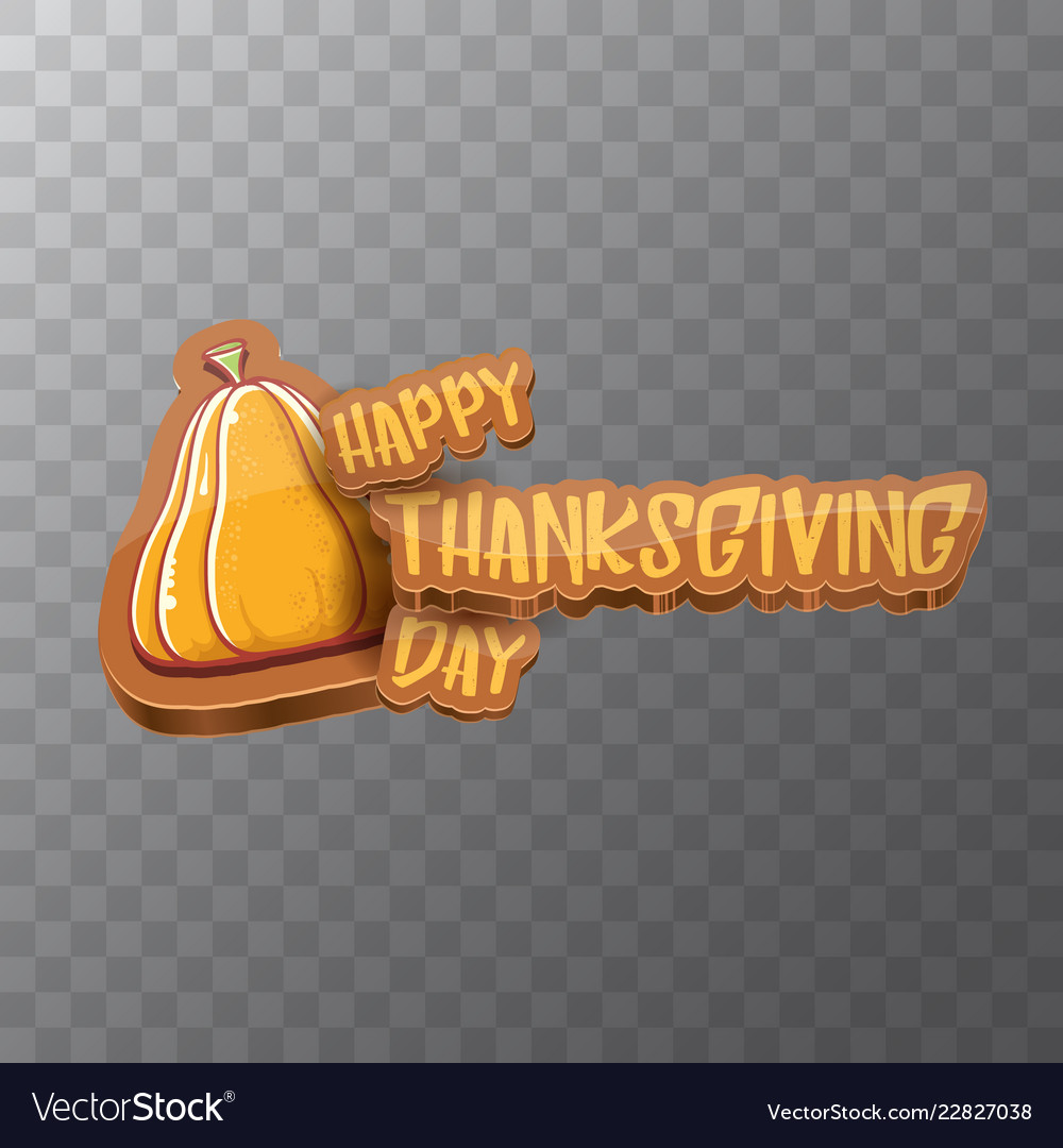 Happy thanksgiving day label wit greeting