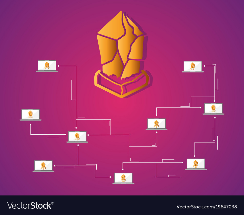 Lisk blockchain cryptocurrency background design