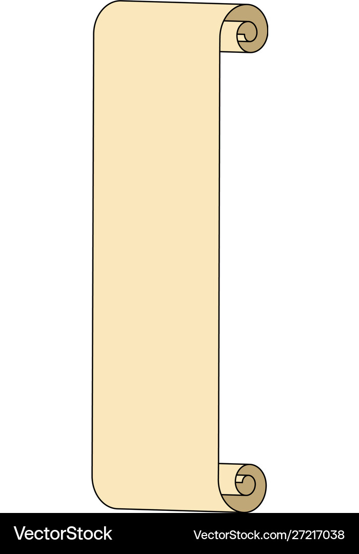 Old paper scroll Royalty Free Vector Image - VectorStock