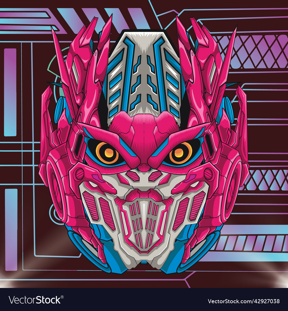Robot head character design