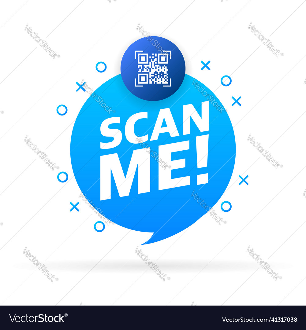 Scan code smartphone on white background isolated vector image Scan code smartphone on white background isolated