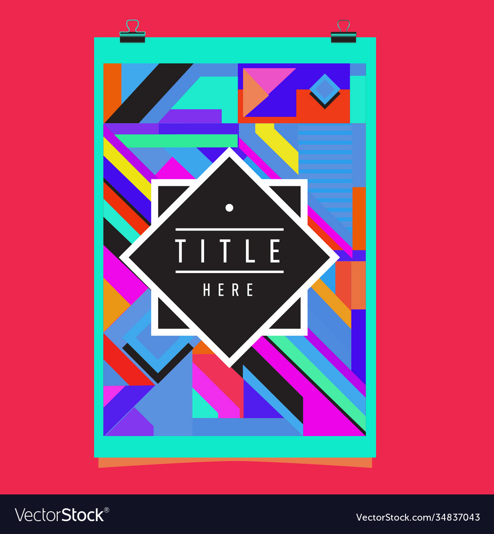 Abstract colorful geometric pattern background