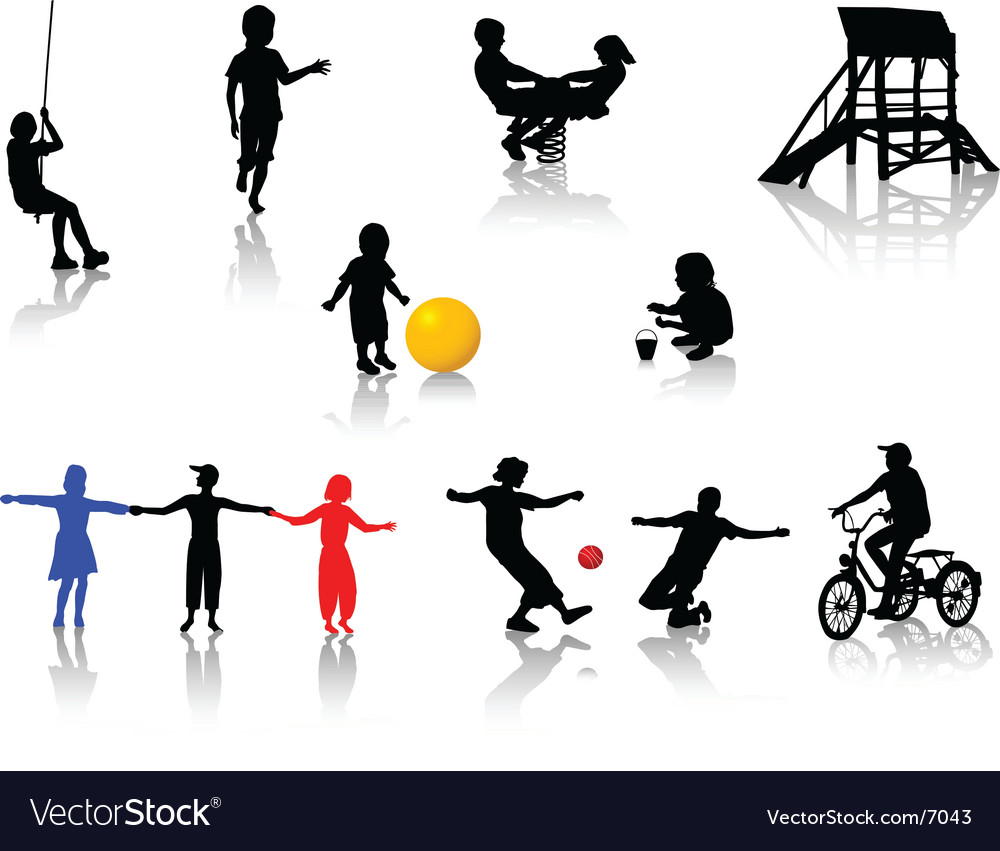 Children Playing Outdoors