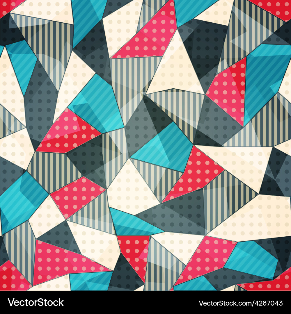 Fabric pieces seamless pattern Royalty Free Vector Image