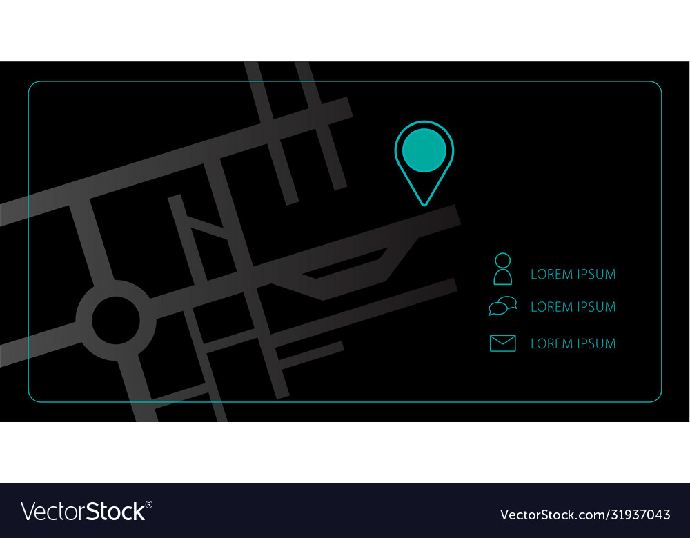 Flat design navigator mapping pin mark