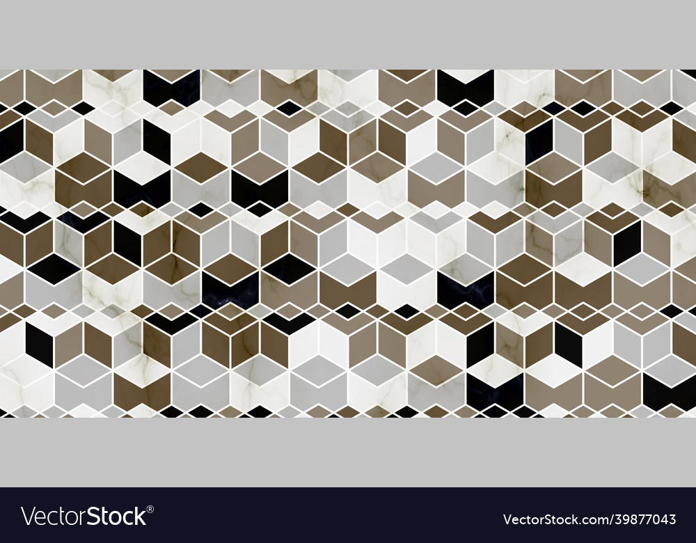 Geometric pattern with polygonal shape and marble vector image Geometric pattern with polygonal shape and marble