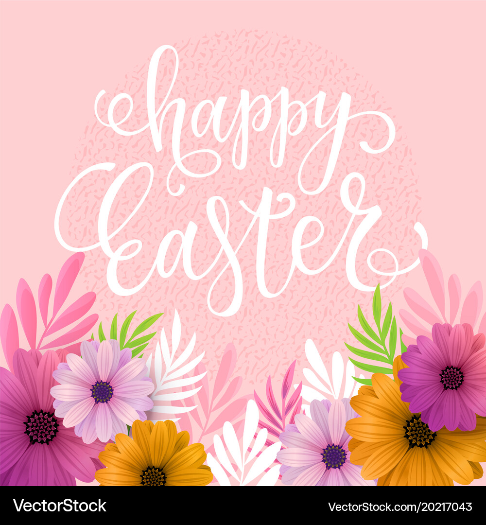 Happy easter card design Royalty Free Vector Image