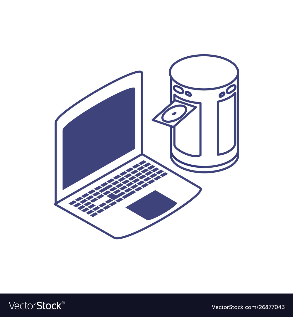Laptop computer with disk data center technology