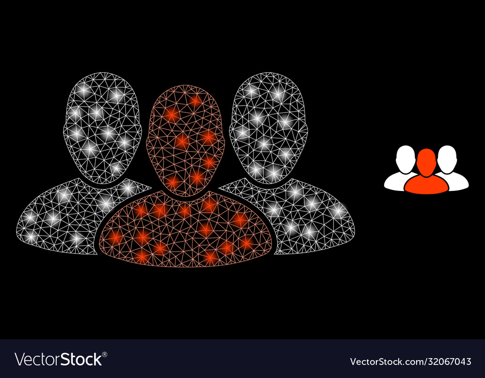 User group - bright web net with light spots Vector Image User group - bright web net with light spots