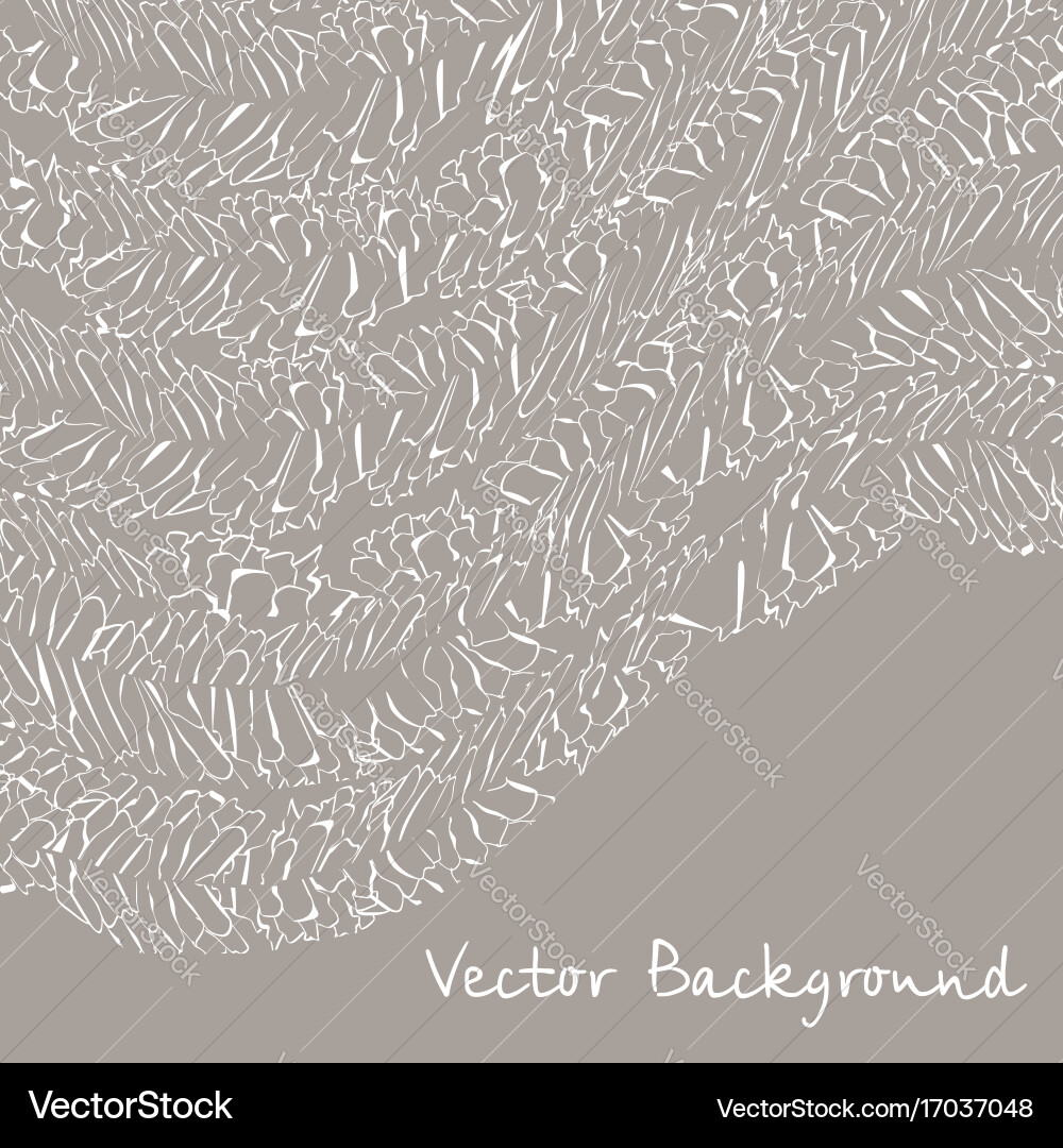 Background withpattern with abstract feathers Vector Image